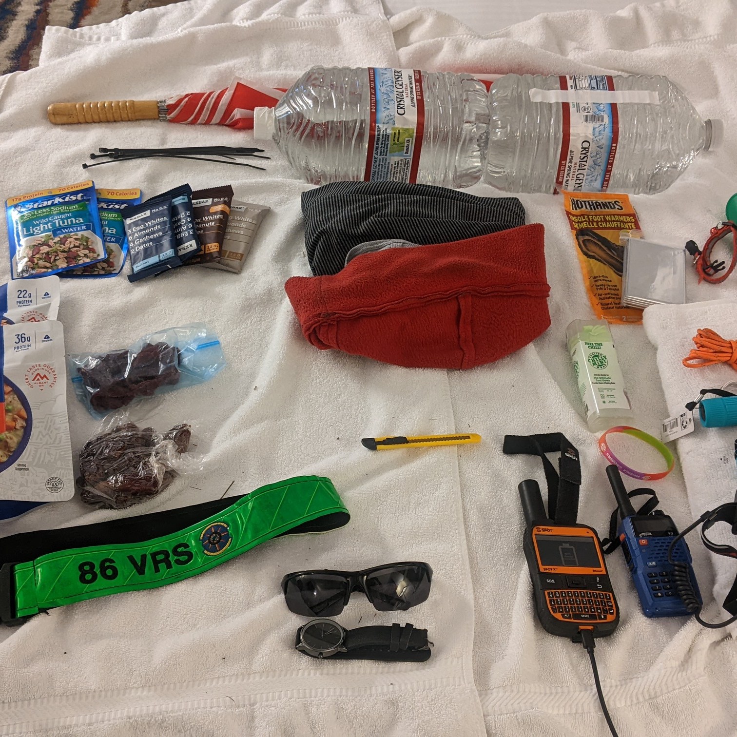 pre-hike supplies