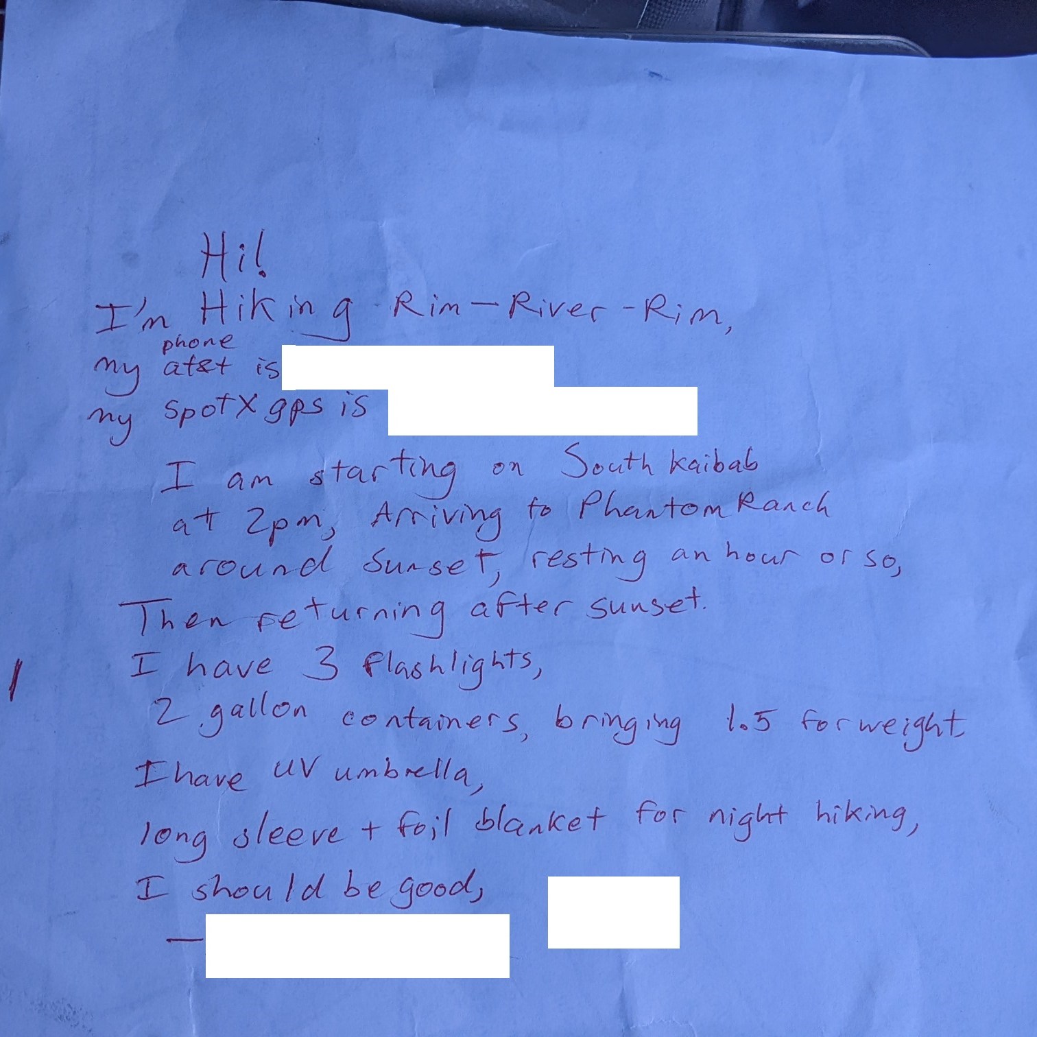 safety note on dashboard